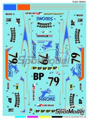 Print Lab Decals: Marking / livery 1/24 scale - Porsche 911 Carrera RS 3.0  Ecurie Tours Auto Team sponsored by Sarome #79 - 24 Hours Le Mans 1977 - water slide decals manufactured with digital technology - for Fujimi references FJ126616, RS-119 and 12661