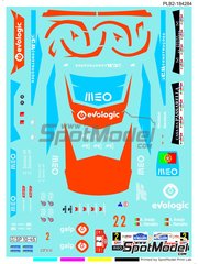 Print Lab Decals: Marking / livery 1/24 scale - Skoda Fabia Rally2 Evo Racing Factory Team sponsored by Galp Evologic #2 - Armindo Ara�jo (PT) + Lu�s Ramalho (PT) - Rallye Vihno da Madeira 2022 - water slide decals manufactured with digital technology