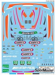 Print Lab Decals: Marking / livery 1/27 scale - Mercedes AMG GT3 Riley Motorsports Team sponsored by Wynn's #33 - Ben Keating (US) + Jeroen Bleekemolen (NL) - IMSA WeatherTech SportsCar Championship 2019 - water slide decals manufactured with digital technology