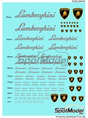 Print Lab Decals: Logotipos - Lamborghini - calcas de agua fabricadas con tecnologa digital