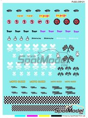 Print Lab Decals: Logotypes 1/12 scale - Punk Cafe Racers - water slide decals manufactured with digital technology
