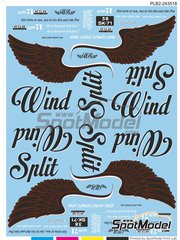 Print Lab Decals: Decals 1/24 scale - Volkswagen Transporter T1 sponsored by Wind Split - water slide decals manufactured with digital technology