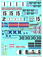 Print Lab Decals: Marking / livery 1/24 scale - Lola T292 - Lola T280 - Lola R210 - Porsche 908/2 - Ford GT40 #1, 2, 15, 30 - Carlos Santos (PT), Carlos Gaspar (PT), Mabilio Albuquerque (PT), Jorge de Bagration (ES), Luis Fernandes (PT) - Circuito de Vila Real, 6 Horas Internacionais de Nova Lisboa 1969, 1971 and 1973 - water slide decals manufactured with digital technology image