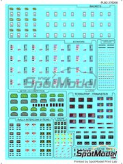 Print Lab Decals: Logotipos escala 1/24 - Backets, extintores, terratrip, tripmaster, odometros, intercomunicadores, ecu, ... - calcas de agua fabricadas con tecnologa digital