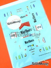 Print Lab Decals: Marking / livery 1/24 scale - Ford Sierra Cosworth sponsored by Marlboro #2 - Carlos Sainz (ES) + Luis Moya (ES) - Principe de Asturias Rally 1988 - water slide decals manufactured with digital technology - for Tamiya references TAM24080 and TAM24081