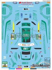 Print Lab Decals: Marking / livery 1/27 scale - Audi R8 LMS GT3 Land-Motorsport Team sponsored by Mann Filter #28 - Christopher Haase (DE) + Luca-Sandro Trefz (DE) - ADAC GT Masters 2021 - water slide decals manufactured with digital technology image