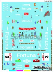 Print Lab Decals: Decoraci�n escala 1/24 - Peugeot 306 Kit Car Equipo BMR Racing patrocinado por Fortuna N� 3 - Luis Monz�n (ES) + Jos� Carlos D�niz (ES) - Rally Internacional Rias Baixas 1999 - calcas de agua fabricadas con tecnolog�a digital