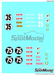 Print Lab Decals: Marking / livery 1/24 scale - Lotus 47 #35, 75 - Ernesto Neves (PT), Jose Lampreia (PT) - Circuito de Vila Real 1968 and 1969 - water slide decals manufactured with digital technology image