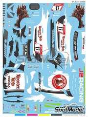 Print Lab Decals: Marking / livery 1/27 scale - Mercedes AMG GT3 sponsored by Rooster Rojo #17 - 24 Hours N&uuml;rburgring 2019 - water slide decals manufactured with digital technology image