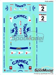 Print Lab Decals: Marking / livery 1/24 scale - Ford Escort RS Cosworth sponsored by Camel 7UP #2 - Jose Mar&iacute;a Ponce (ES) + Gaspar Le&oacute;n (ES) - Maspalomas Rally 1993 - water slide decals manufactured with digital technology - for Domino references DMN24144 and FCD001, or Tamiya references TAM24144, TAM24153, TAM24171 and TAM24xxx image