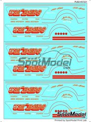 Print Lab Decals: Decals 1/24 scale - Volkswagen Beetle sponsored by Tarbabe - water slide decals manufactured with digital technology