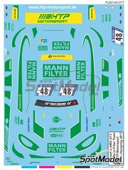 Print Lab Decals: Marking / livery 1/27 scale - Mercedes AMG GT3 HTP Motorsport Team sponsored by Mann Filter #48 - Kenneth Heyer (DE) + Bernd Schneider (DE) + Indy Dontje (NL) + Patrick Assenheimer (DE) - 24 Hours N�rburgring 2017 - water slide decals manufactured with digital technology