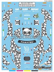 Print Lab Decals: Marking / livery 1/27 scale - Mercedes AMG GT3 Madpanda Team sponsored by Gentos #90 - Rik Breukers (NL) + Ezequiel P�rez Companc (AR) - GT World Challenge Europe  2021 - water slide decals manufactured with digital technology