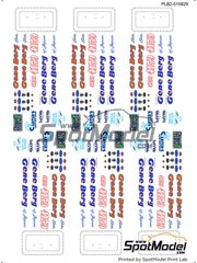 Print Lab Decals: Decals 1/24 scale - Volkswagen Beetle sponsored by Clyde Berg - water slide decals manufactured with digital technology