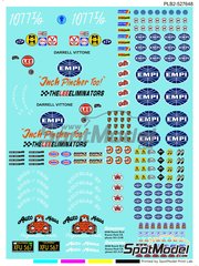 Print Lab Decals: Decals 1/18 scale - Inch Pincher Too, Autohaus, Empi logos. - water slide decals manufactured with digital technology