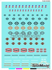 Print Lab Decals: Logotypes 1/12 scale - Harley Davidson - water slide decals manufactured with digital technology