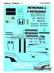 Print Lab Decals: Marking / livery 1/24 scale - Honda Civic EK4 sponsored by Petronas #41 - Diego Bello Hern�ndez (ES) + Y�ser Cruz Leal (ES) - Senderos de la Palma Rally 2023 - water slide decals manufactured with digital technology