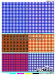 Print Lab Decals: Decals 1/24 scale - Tartan fabric - water slide decals manufactured with digital technology
