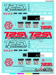 Print Lab Decals: Marking / livery 1/24 scale - BMW Z4 GT3 Aitire Team sponsored by Comunidad T2SP #69 2023 - water slide decals manufactured with digital technology - for Fujimi references FJ125565, RS-31, FJ125688 and RS-15