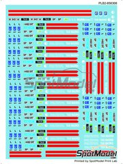 Print Lab Decals: Logotypes 1/43 scale - Madrid taxi cabs - water slide decals manufactured with digital technology image