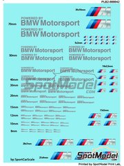 Print Lab Decals: Logotypes - BMW Motorsport - water slide decals manufactured with digital technology