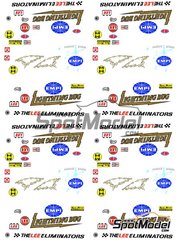 Print Lab Decals: Decals 1/24 scale - Volkswagen Beetle sponsored by Lightning Bug - water slide decals manufactured with digital technology