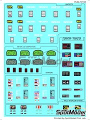 Print Lab Decals: Decals 1/12 scale - Bucket seats, fire extinguisher, odometers, terratrip, tripmaster, rally intercoms, ecu, ... - water slide decals manufactured with digital technology