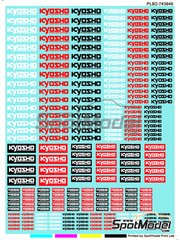 Print Lab Decals: Decals 1/27 scale - Kyosho Logos II - water slide decals manufactured with digital technology