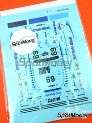 Print Lab Decals: Decoracin escala 1/24 -  Porsche Kremer 935 L1 patrocinado por Tuff-Kote Dinol N 69 - 24 Horas de Le Mans 1981 - calcas de agua fabricadas con tecnologa digital - para las referencias de Nunu PN24006 y PN24029