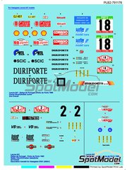 Print Lab Decals: Marking / livery 1/24 scale - Lancia 037 Rally #2, 18 - Walter Rhrl (DE) + Christian Geistdrfer (DE), Massimo 'Miki' Biasion (IT) + Tiziano Siviero (IT), Carlos Bica (PT) + Candido Junior (PT) - Portugal Rally - Vinho do Porto 1983, 1985 and 1986 - water slide decals manufactured with digital technology