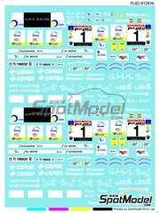 Print Lab Decals: Marking / livery 1/24 scale - Peugeot 307 WRC sponsored by Cepsa #1 - Luis Monz�n (ES) + Jos� Carlos D�niz (ES) - Villa de Santa Br�gida Rally 2009 - water slide decals manufactured with digital technology