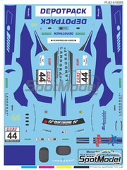 Print Lab Decals: Decals 1/27 scale - Mercedes AMG GT3 Landgraf Motorsport Team sponsored by DepotPack #44 - Markus Schmickler (DE) + Stefan Schmickler (DE) + Klaus Landgraf (DE) + Kai Riemer (DE) - VLN Nürburgring Endurance Series 2017 - water slide decals manufactured with digital technology image