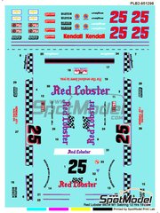 Print Lab Decals: Decoraci�n escala 1/24 - BMW M1 patrocinado por Red Lobster N� 25 - Kenper Miller (US) + Derek Bell (GB) + Dave Cowart (US) - 12 Horas de Sebring 1980 - calcas de agua fabricadas con tecnolog�a digital - para las referencias de Italeri 3627, 3643, IT3643 y 3643.OUTLET, o las referencias de Revell REV07247 y 80-7247