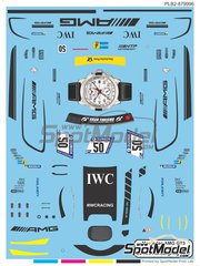 Print Lab Decals: Marking / livery 1/27 scale - Mercedes AMG GT3 HTP Motorsport Team sponsored by IWC #50 - Maximilian Buhk (DE) + Dominik Baumann (AT) + Edoardo Mortara (IT) + Edward Sandstr�m (CH) - 24 Hours N�rburgring 2017 - water slide decals manufactured with digital technology