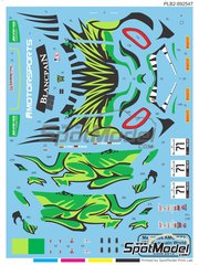 Print Lab Decals: Marking / livery 1/27 scale - Mercedes AMG GT3 P1 Motorsports Team #71 - Juan Perez (CO) + Maximilian Buhk (DE) - Blancpain GT World Challenge America 2019 - water slide decals manufactured with digital technology