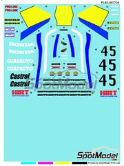 Print Lab Decals: Marking / livery 1/12 scale - Honda RS 500 #45 - Gianni Pelletier (IT) - Motorcycle World Championship 1983 - water slide decals manufactured with digital technology - for Tamiya references TAM14032, TAM14042, TAM14050 and TAM14125