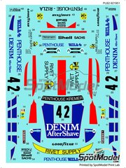 Print Lab Decals: Decoracin escala 1/24 - Porsche 935 K2 Kremer  patrocinado por Denim Penthouse N 42 - 24 Horas de Le Mans 1977 - calcas de agua fabricadas con tecnologa digital - para las referencias de Beemax Model Kits B24015, 105108 y aos10510