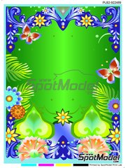 Print Lab Decals: Marking / livery 1/20 scale - VW transporter hippy - water slide decals manufactured with digital technology - for Revell references REV05672, REV07009, 80-7009, REV07049, REV7049, REV07076, 80-7076, REV07399, REV07436, 80-7436, REV07674, REV07675, REV07677, REV07726 and REV07742