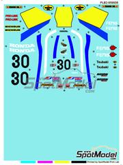 Print Lab Decals: Decoracin escala 1/12 - Honda RS 500 patrocinado por Tsubaki N 30 - Jack Middelburg (NL) - Campeonato del Mundo de Motociclismo 1983 - calcas de agua fabricadas con tecnologa digital - para las referencias de Tamiya TAM14032, TAM14042, TAM14050 y TAM14125