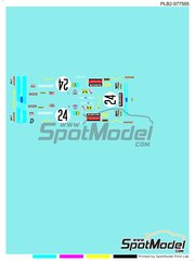 Print Lab Decals: Marking / livery 1/43 scale - Lola T286 Dorset Racing Team sponsored by Rubson #24 - Nick Mason (GB) + Richard Jenvey (GB) + Brian Joscelyne (GB) + Tony Birchenhough (GB) - 24 Hours Le Mans 1979 - water slide decals manufactured with digital technology