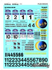 Print Lab Decals: Marking / livery 1/24 scale - Rally Australia 1994-1995 - water slide decals manufactured with digital technology