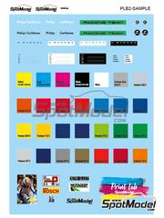 Print Lab Decals: Decals - Print Lab decal sample - Version 4.0 - water slide decals manufactured with digital technology