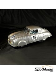 Profil24: Car scale model kit 1/12 scale - Porsche  356 SL Gmnd Porsche A.G. Team #46 - Auguste Veuillet (FR) + Edmond Mouche (FR) - 24 Hours Le Mans 1951 - photo-etched parts, resin parts, water slide decals, assembly instructions and painting instructions
