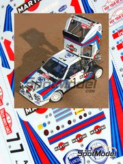 Profil24: Car scale model kit 1/24 scale - Lancia Delta S4 Group B sponsored by Martini Racing #4, 6, 7 - Henri Toivonen (FI) + Sergio Cresto (US), Massimo 'Miki' Biasion (IT) + Tiziano Siviero (IT), Markku Al&eacute;n (FI) + Ilkka Kivim&auml;ki (FI) - Monte Carlo Rally - Rallye Automobile de Monte-Carlo, Tour de Corse 1986 - resin kit image