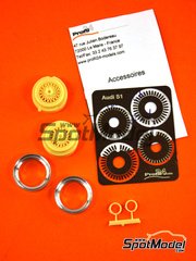 Profil24: Rims 1/24 scale - Audi S1 BBS - photo-etched parts, resin parts and turned metal parts - for Beemax Model Kits references B24017, 103982 and BX24035, or Nunu reference PN24023, or Profil24 reference P24065, or Reji Model reference REJI-2406 image