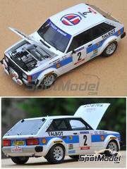 Profil24: Car scale model kit 1/24 scale - Talbot Lotus Sunbeam Talbot Team #2, 8, 16 - Henri Toivonen (FI) + Fred Gallagher (GB), Guy Fréquelin (FR) + Jean Todt (FR) - Monte Carlo Rally - Rallye Automobile de Monte-Carlo, Tour de Corse 1981 - photo-etched parts, resin parts, rubber parts, water slide decals and assembly instructions image