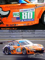 Profil24: Car scale model kit 1/24 scale - Porsche 997 GT3 RSR sponsored by Flying Lizard Motorsports #80 - J�rg Bergmeister (DE) + Patrick Long (US) + Lucas Luhr (DE) - 24 Hours Le Mans 2011 - resin multimaterial kit