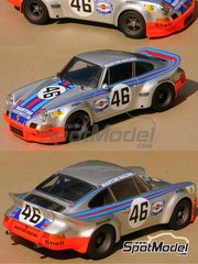 Profil24: Car scale model kit 1/24 scale - Porsche 911 Carrera RSR Porsche System Engineering Team sponsored by Martini Racing #46 - Gijs van Lennep (NL) + Herbert M�ller (CH) - 24 Hours Le Mans 1973 - photo-etched parts, resin parts, vacuum formed parts, water slide decals, assembly instructions and painting instructions