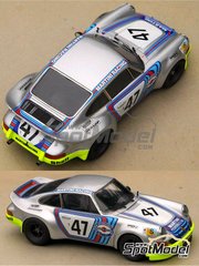 Profil24: Car scale model kit 1/24 scale - Porsche 911 Carrera RSR Porsche System Engineering Team sponsored by Martini Racing #47 - Reinhold Joest (DE) + Claude Haldi (CH) - 24 Hours Le Mans 1973 - photo-etched parts, resin parts, vacuum formed parts, water slide decals and assembly instructions