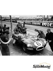 Profil24: Car scale model kit 1/24 scale - Jaguar D Type #6 - Mike Hawthorn (GB) + Ivor Bueb (GB) - 24 Hours Le Mans 1955 - photo-etched parts, resin parts, rubber parts, vacuum formed parts, water slide decals, assembly instructions and painting instructions